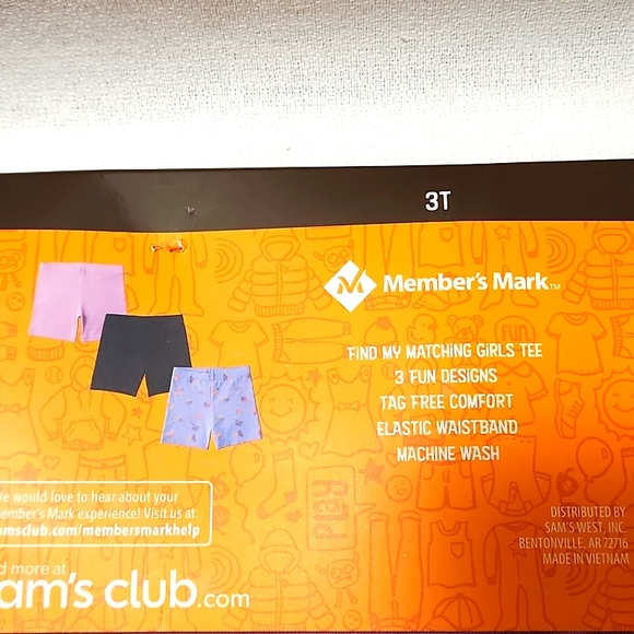 KIDS NEW 3 PACK CART WHEEL SHORT SIZE 3T. GIRLS FAVORITE - Picture 7 of 7